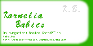kornelia babics business card